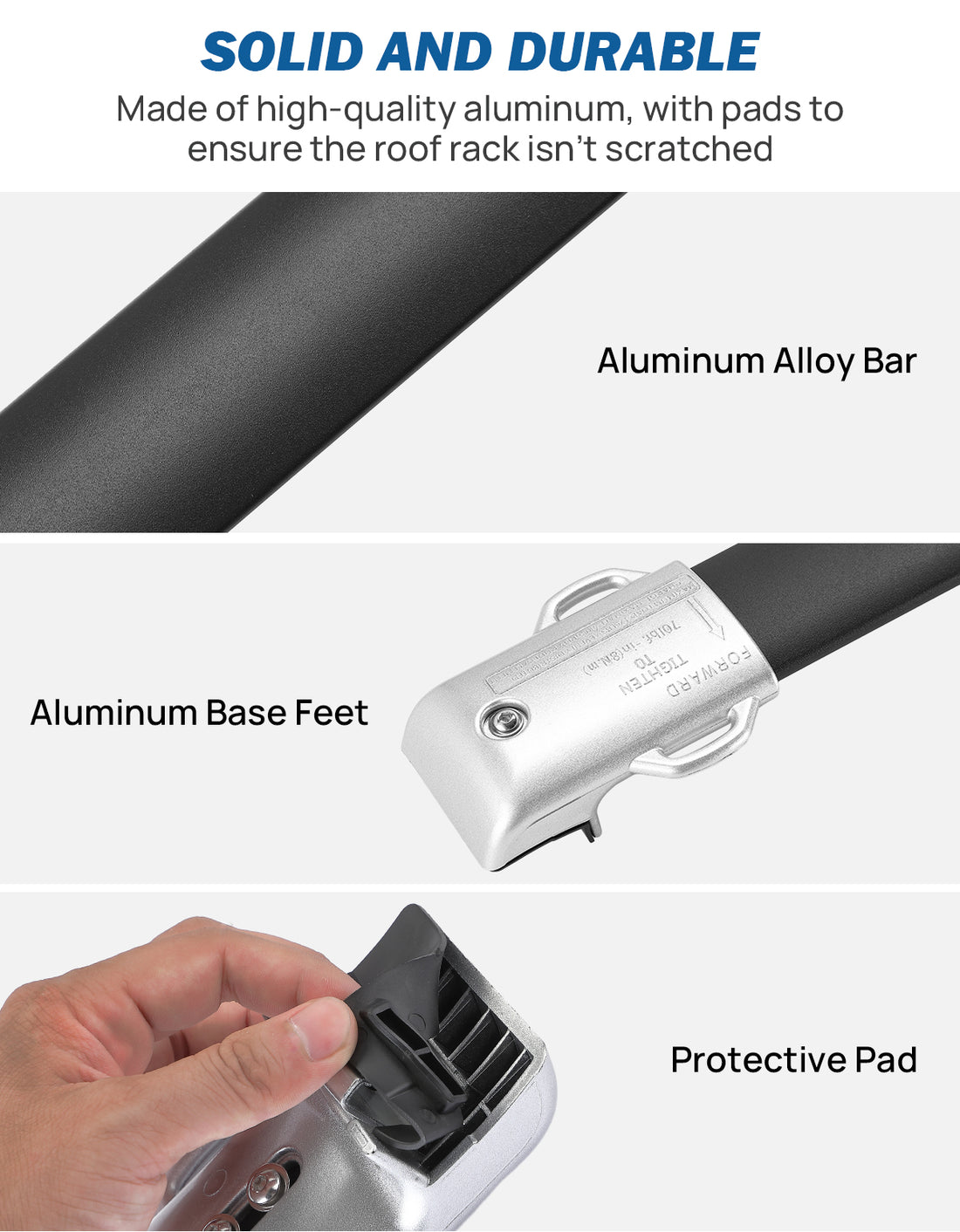 Roof Racks Cross Bars Compatible with GX460 2010-2023, Aluminum Roof Rail Cross Bars, Low Wind Noise Rooftop Cargo Carrier Crossbars