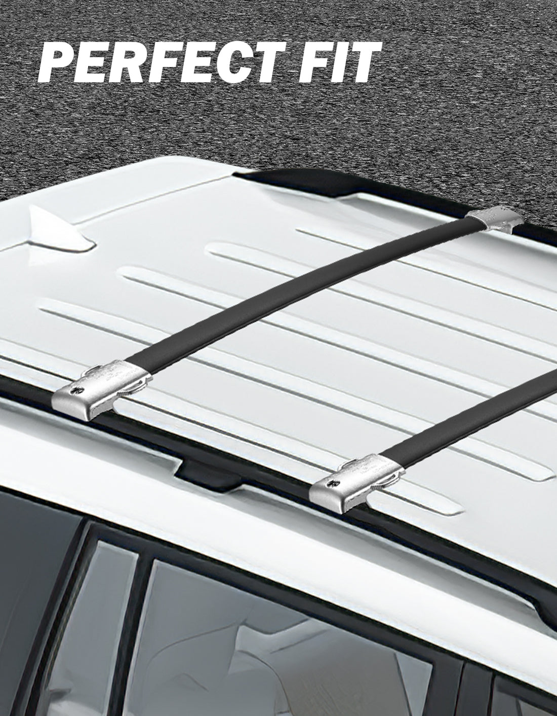 Roof Racks Cross Bars Compatible with GX460 2010-2023, Aluminum Roof Rail Cross Bars, Low Wind Noise Rooftop Cargo Carrier Crossbars