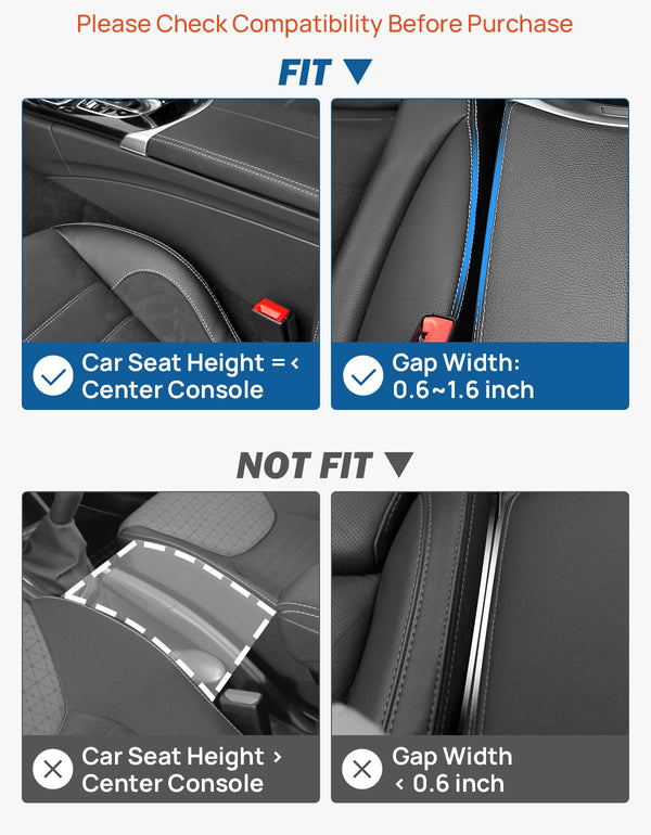 Auto Seat Crevice Blocker,universal Car Seat Gaps Filler