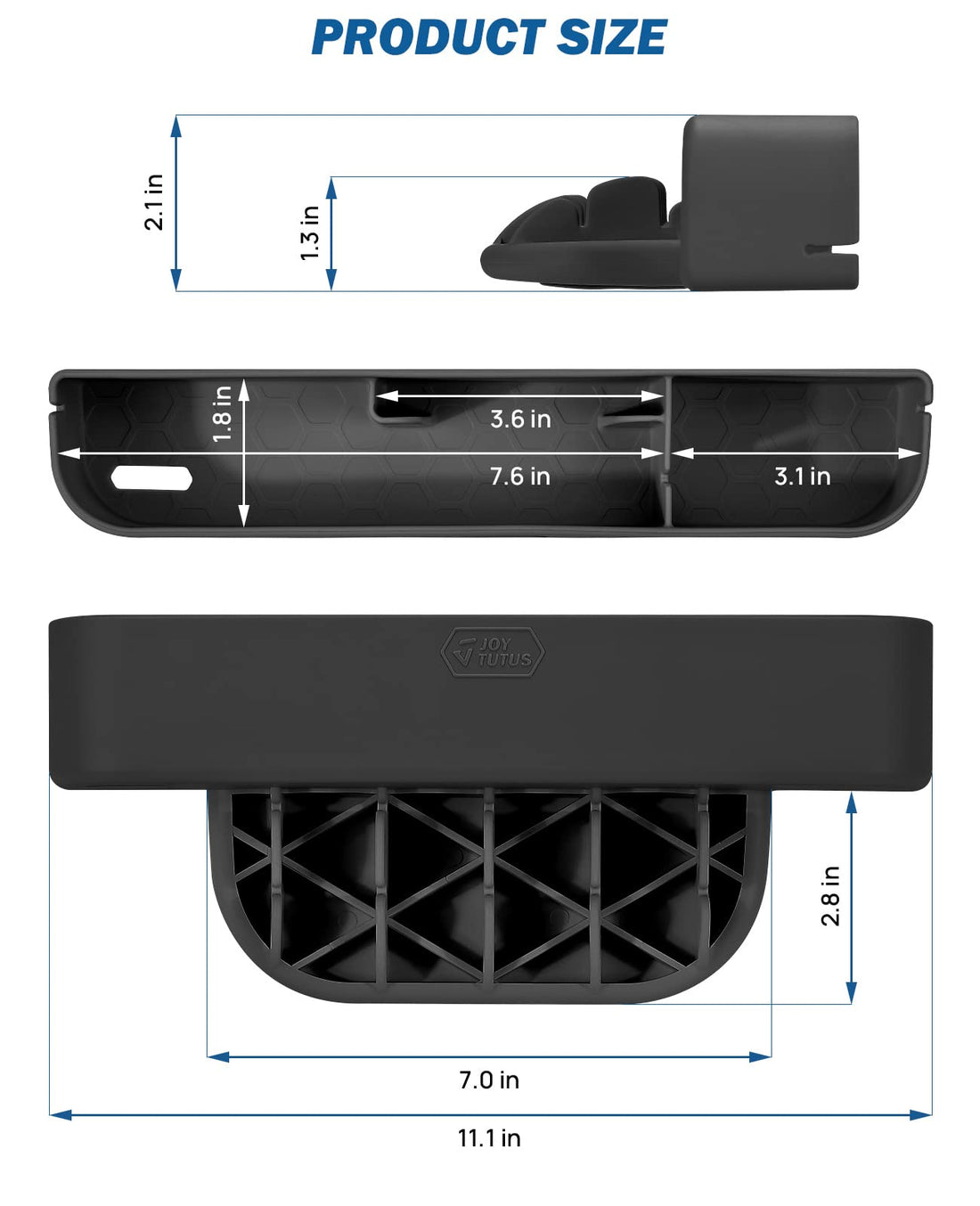 Car Seat Gap Filler Organizer, Center Console Storage Box Universal Fit