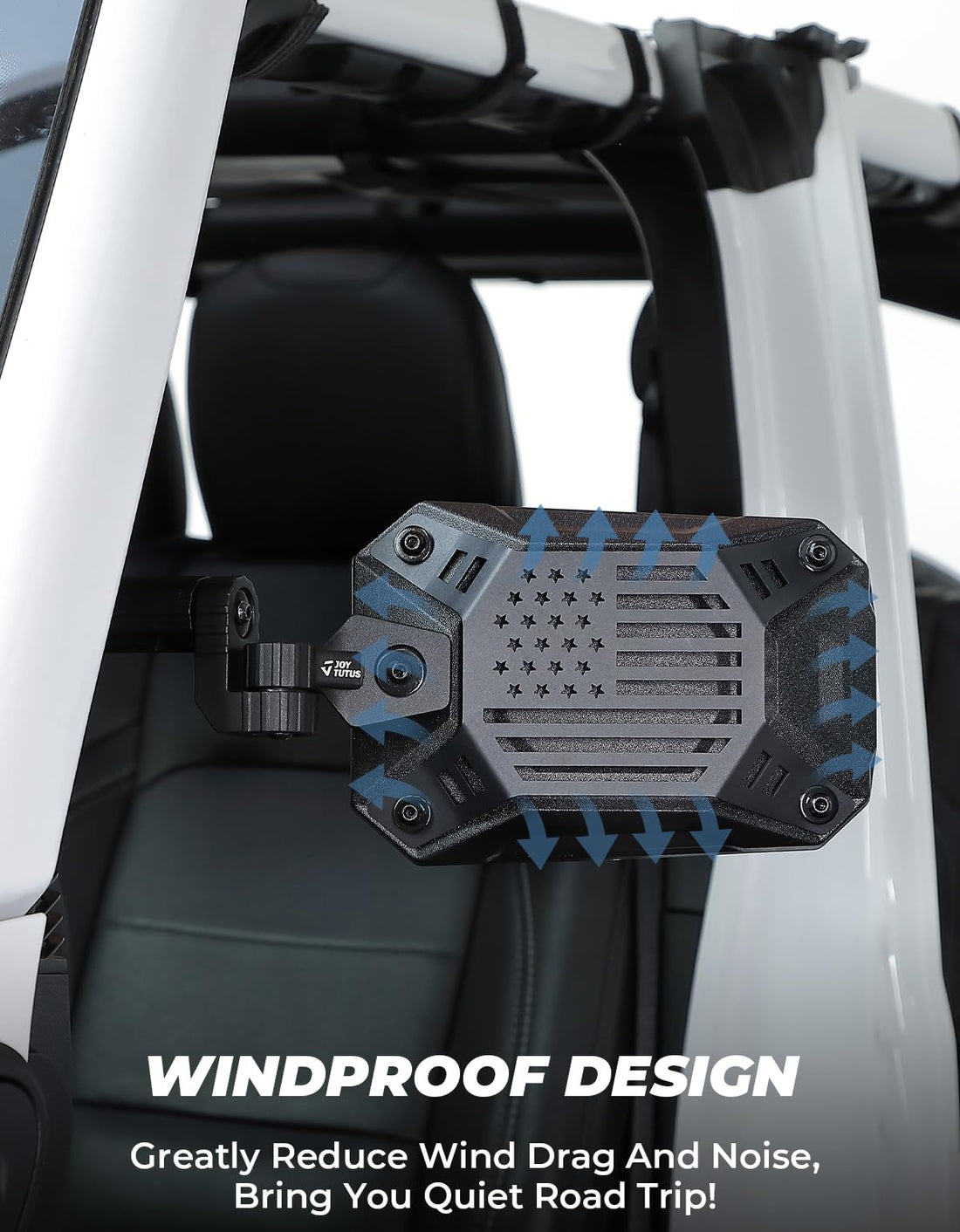 JOYTUTUS Mirrors Doors Off Fit for Wrangler JL/JLU 2018-2023 & Gladiator JT