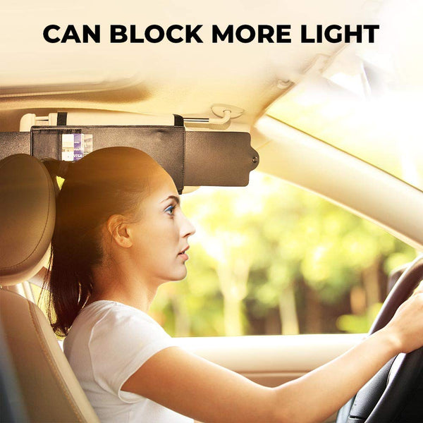  Glare Guard Polarized Car Sun Visor Extender, Anti-Glare Sun  Visor Extension For Car Protects Glare/UV Rays, Car Visor Extender Sun  Blocker Universal 14 X 3.25 Blocker For Cars, Trucks 