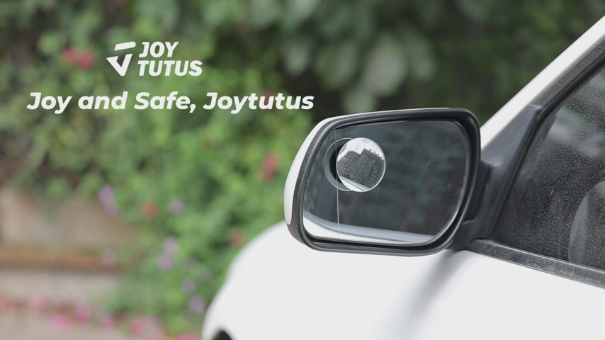 JOYTUTUS HD Blind Spot Car Mirror Accessories Round Convex Mirror Frameless Side Rear View Mirror